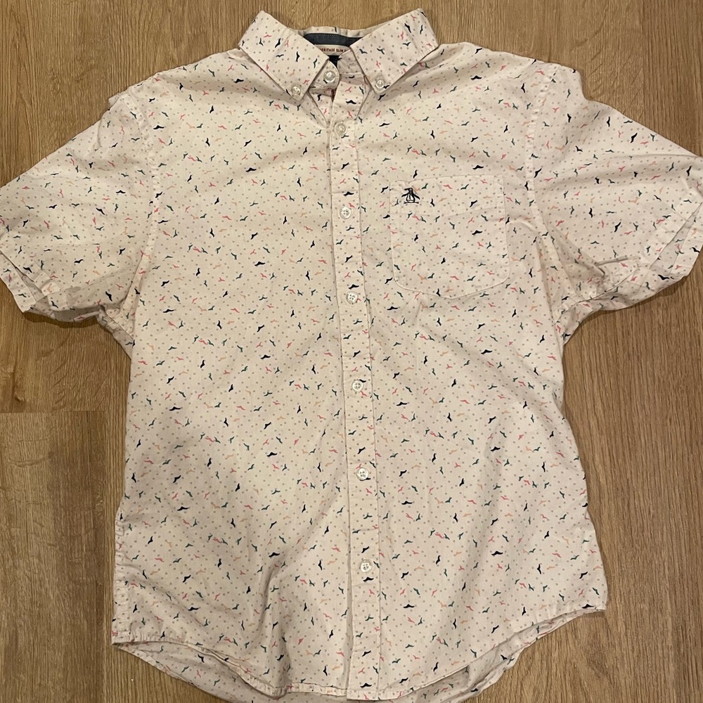 Original Penguin Flock of Seagulls button up